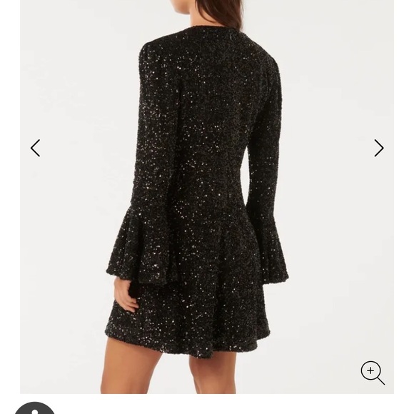 Evernew Lizzy Sequin Mini dress black - Picture 3 of 4